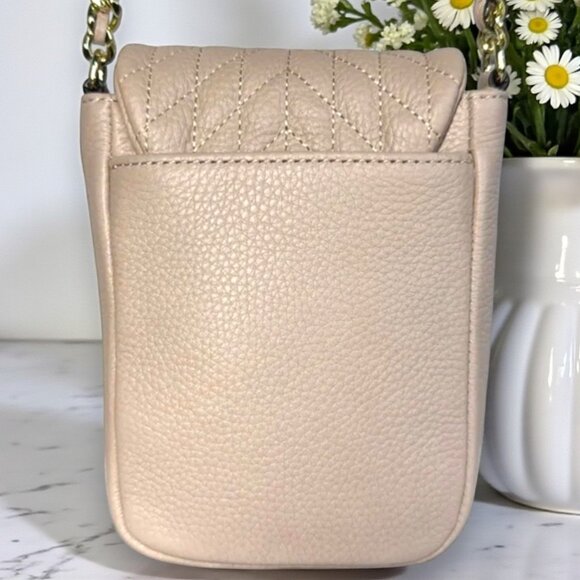 Karl Lagerfeld Paris Agyness Leather Turnlock Crossbody Bag - NWOT - Picture 5 of 17